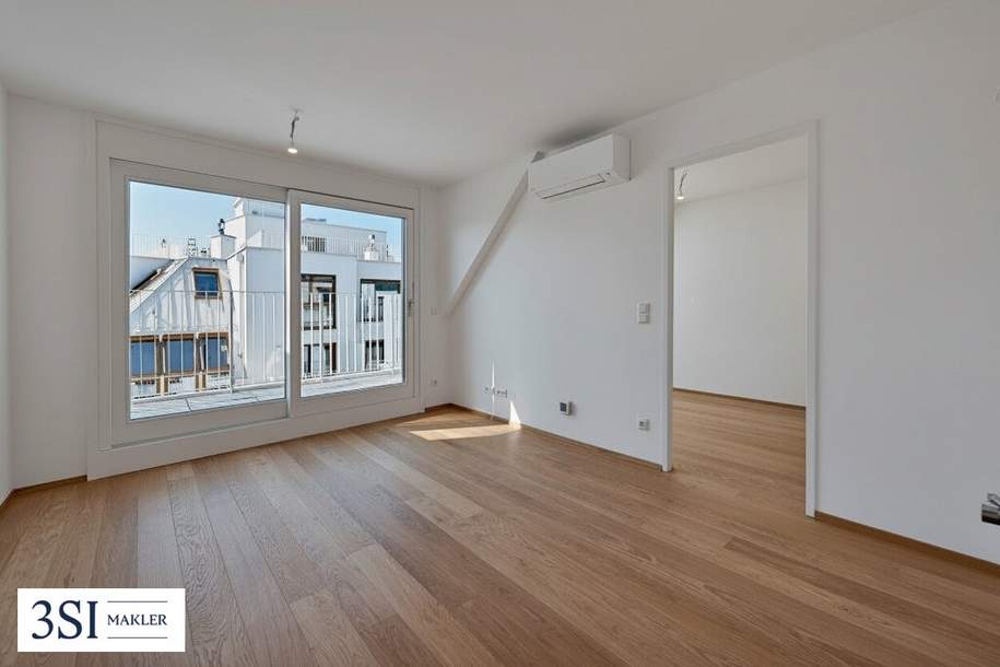 2-Zimmer-Dachgeschoß mit südseitiger Terrasse - Nähe Kutschkermarkt, Wohnung-miete, 1.220,00,€, 1180 Wien 18., Währing