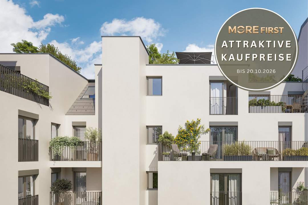 MORE VIENNA – 2-ZIMMER-WOHNUNG MIT BALKON ZUM GRÜNEN INNENHOF