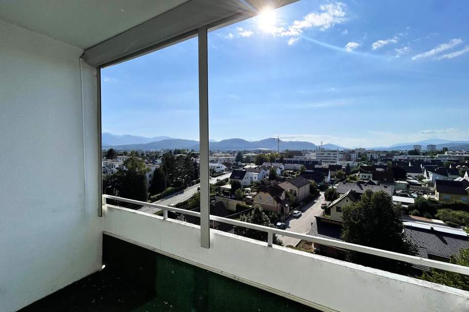 Helle, renovierungsbedürftige Wohnung mit herrlichem Ausblick, Wohnung-kauf, 215.000,€, 9020 Klagenfurt(Stadt)