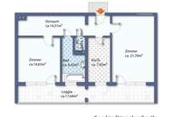 SÜD-LOGGIA mit ca.17,64m² - 5. LIFTSTOCK - WEITBLICK - UNEINSEHBAR - RUHIG - 2026 NEU RENOVIERT