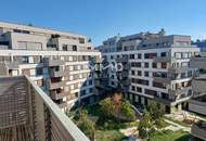 Moderne 2-Zimmer-Wohnung mit Balkon nahe U2 Aspernstraße/ Fitness, Sauna, Garten & Gemeinschaftsraum im Haus