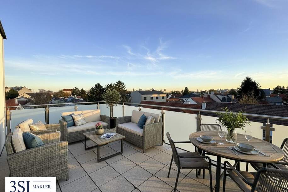 Ihr Rückzugsort über den Dächern Stammersdorfs – 2 Terrassen, Weitblick & Ruhe, Wohnung-kauf, 529.000,€, 1210 Wien 21., Floridsdorf