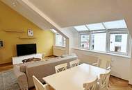 STAATSOPER-BLICK, klimatisiertes 110 m2 Dachgeschoss mit 20 m2 Terrasse, 3 Zimmer, Extraküche, 2 Bäder, Möblierung möglich