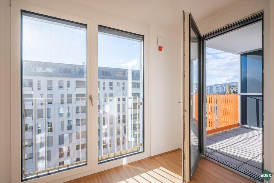 Hofruhelage: Moderne 2-Zimmer Wohnung mit Loggia nahe Donau, Wohnung-miete, 999,00,€, 1200 Wien 20., Brigittenau