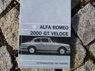 Betriebsanleitung Alfa Romeo Bertone GT 2000 Veloce 1971, 14 €, Auto & Fahrrad-Teile & Zubehör in 8523 Frauental an der Laßnitz