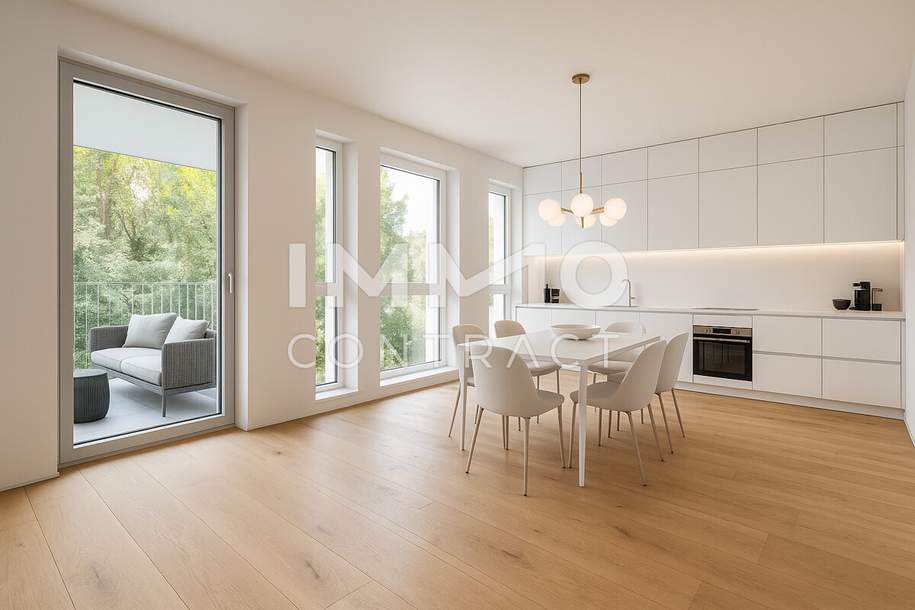 3% Rabatt:perfekt geschnittene 3-Zimmer-Wohnung mit 2 Balkonen und viel grün, Wohnung-kauf, 401.435,€, 1220 Wien 22., Donaustadt