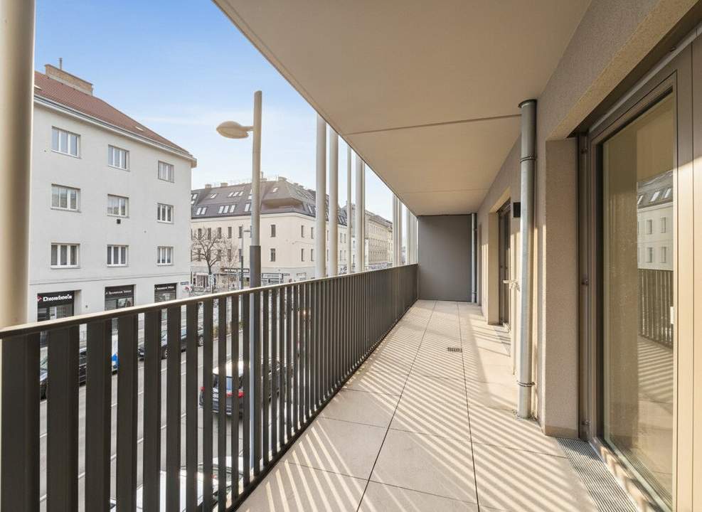 Pauschalmiete inklusive Warmwasser, Heizung & Kühlung - Moderne 3-Zimmer-Wohnung mit großzügigem Balkon und stilvoller Ausstattung