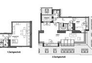 Helle Dachgeschoßwohnung mit 3 Zimmern und Terrassen in Wien-Alsergrund