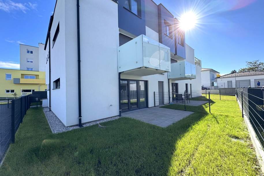 Blumengasse - ERSTBEZUG | 1 Zimmer Wohnung | Terrasse & Garten | zzgl. Tiefgaragenstellplatz | Top D6, Wohnung-miete, 657,30,€, 2700 Wiener Neustadt(Stadt)