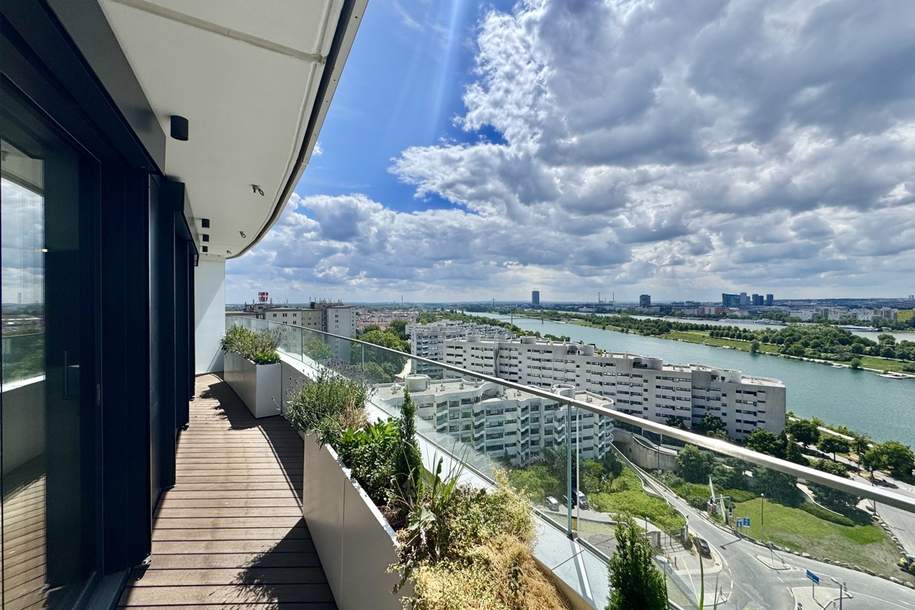 Doorman, Gym, Pool, div. Lounges UND den schönsten Ausblick auf Stephansdom, Prater &amp; Neue Donau, Wohnung-miete, 2.490,00,€, 1220 Wien 22., Donaustadt