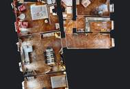 Unbefristet! ELEGANTE ALTBAUWOHNUNG, komplett möbliert, schönes Haus, hofseitiger Balkon, TOP LAGE!
