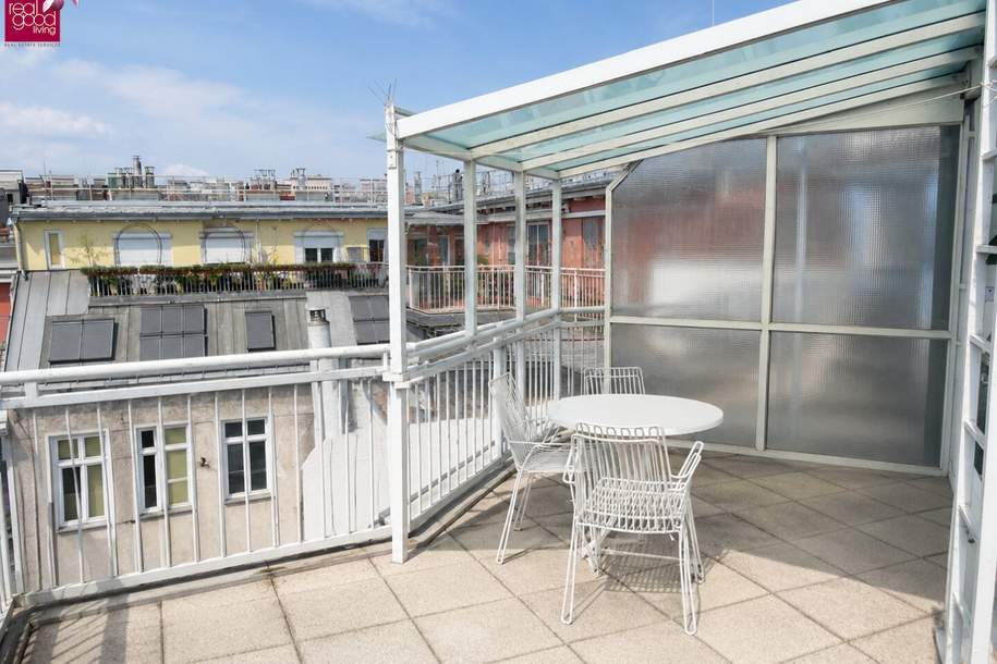 Dachterrassen-Maisonette mit Panoramablick, 4 Zimmer in 1090 Wien, Wohnung-kauf, 850.000,€, 1090 Wien 9., Alsergrund