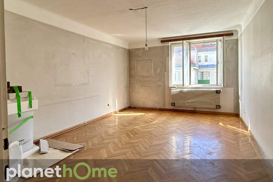 Beim Vorgartenmarkt! Teilsanierte 2-Zimmer-Wohnung mit Potential, Wohnung-kauf, 240.000,€, 1020 Wien 2., Leopoldstadt