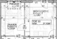 NEU! 2 Zimmer Dachgeschoss inkl. neue Küche und provisionsfrei, Erstbezug