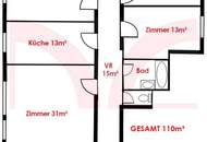 Geräumige, helle 4-Zimmer-Familienwohnung mit Lift!