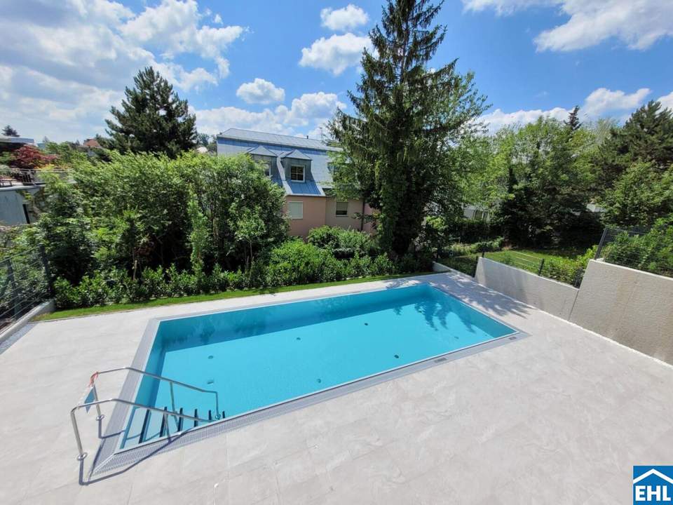 3-Zimmerwohnung mit Pool & Eigengarten!