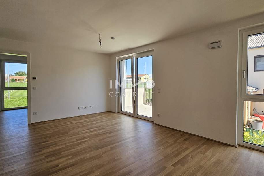 Lichtdurchflutete 3-Zimmer-Balkon-Wohnung in parkähnlicher Anlage im Erstbezug - provisionsfrei!, Wohnung-kauf, 394.800,€, 2333 Bruck an der Leitha
