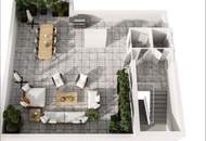 Rooftop ruft: "Terrasse 73m2, Balkon 15 m2, die top sanierte Wohnung 85,48 m² "