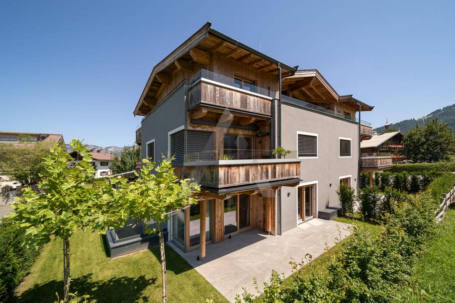 Erstbezug: Exklusive Gartenwohnung mit Vollausstattung - Oberndorf in Tirol, Wohnung-kauf, 1.295.000,€, 6372 Kitzbühel