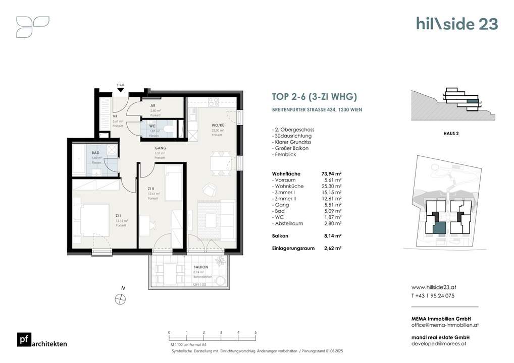 Gemütliche 3-Zimmer-Wohnung mit Balkon zu verkaufen!