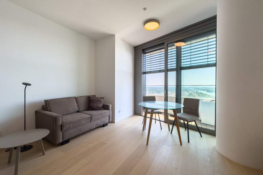 LUXUS ÜBER DEN DÄCHERN WIENS – IHR APARTMENT IM HÖCHSTEN WOHNTURM ÖSTERREICHS, Wohnung-miete, 1.590,00,€, 1220 Wien 22., Donaustadt