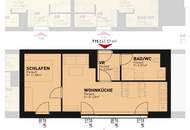 2-Zimmer-Wohnung inkl Küche, französischem Balkon und Kellerabteil mit Blick auf den Hirschstettner Badeteich / ZS15 OG1