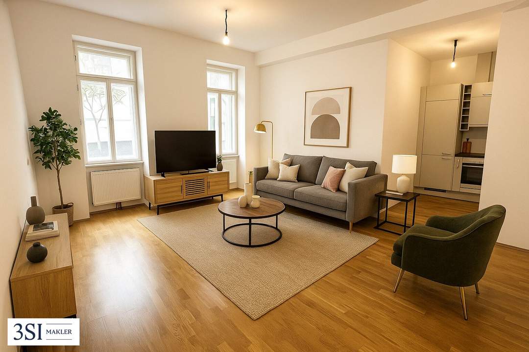 Charmante 3-Zimmer-Wohnung mit Blick in den ruhigen Innenhof - in Top-Lage des 3. Bezirks
