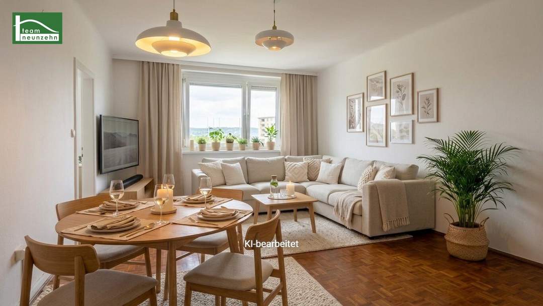 Lichtdurchflutete 54 m² Wohnung mit großem Potenzial!