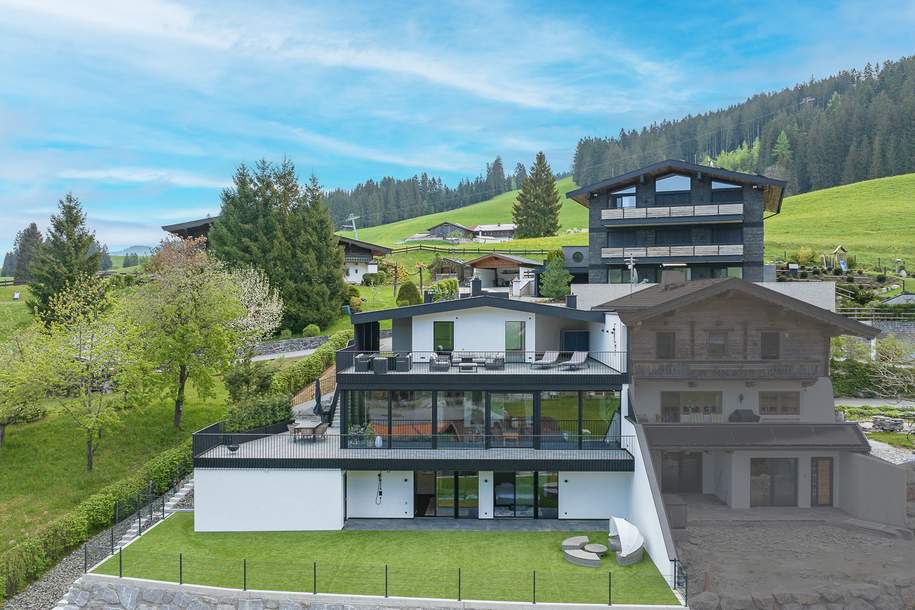 Neubauvilla in unverbaubarer Aussichtslage, Haus-kauf, 4.990.000,€, 6365 Kitzbühel