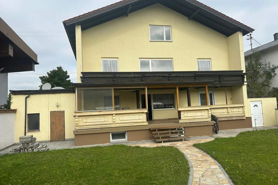2 Familienhaus mit Pool und Outdoorküche/Poolhaus - Garage für 3 Autos -SOFORT VERFÜGBAR-DACHBODEN AUSBAUBAR, Haus-kauf, 4061 Linz-Land
