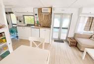 Seeparadies – voll ausgestattetes Mobilheim auf ca. 120 m² Pachtgrund, Garten, Terrasse