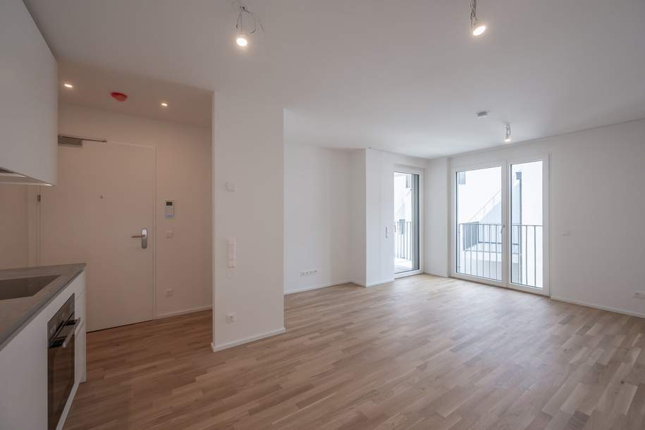 ASG IV-Qualitatives Wohnen in urbaner Lage: hochwertiger 3-Zimmer ERSTBEZUG mit Balkon! Provisionsfrei!, Wohnung-miete, 1.457,90,€, 1120 Wien 12., Meidling