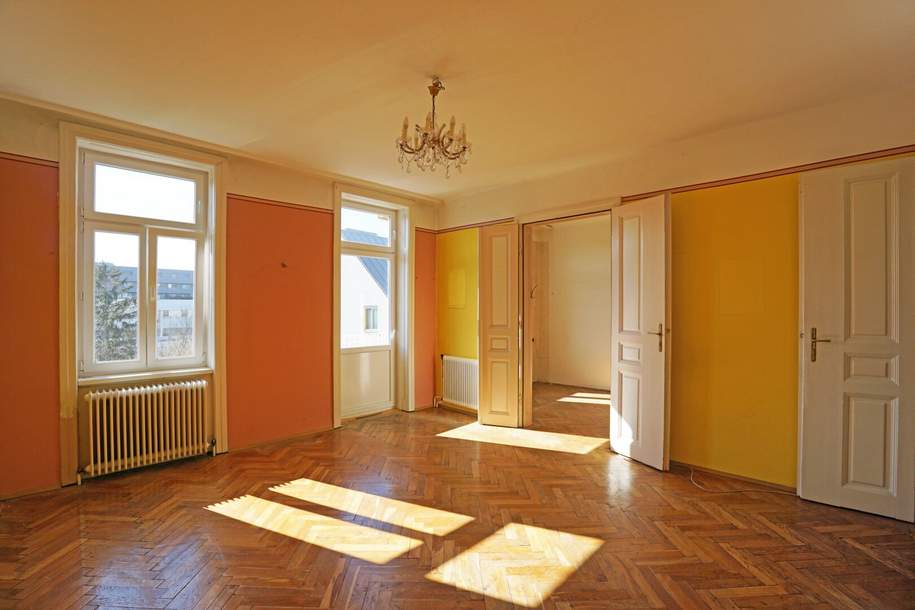 Helle, freundliche Altbauwohnung mit Südbalkon in Gründerzeithaus mit Gemeinschaftsgarten, Wohnung-kauf, 590.000,€, 1140 Wien 14., Penzing