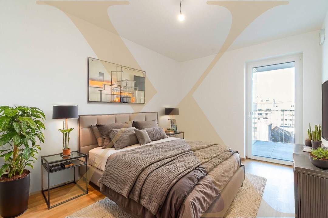 ERSTBEZUG! Ideale 2-Zimmer-Wohnung mit Eigengarten und Tiefgaragenplatz im Makartviertel zu verkaufen!