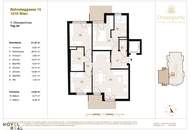 "DONAU PERLE" Reichlich Platz: 4-Zimmer-Erstbezug Wohnung mit 2 Bädern und 2 Balkonen in Top Lage!