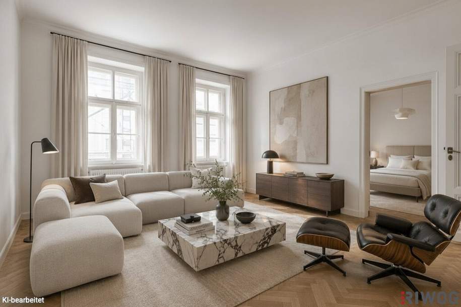 STILALTBAU mit Potenzial inkl. LOGGIA in Bestlage unweit des 1. Bezirks | Ideal auch zur WG-Nutzung | 3. Stock | Westausrichtung | Repräsentatives Jahrhundertwendehaus, Wohnung-kauf, 495.000,€, 1030 Wien 3., Landstraße