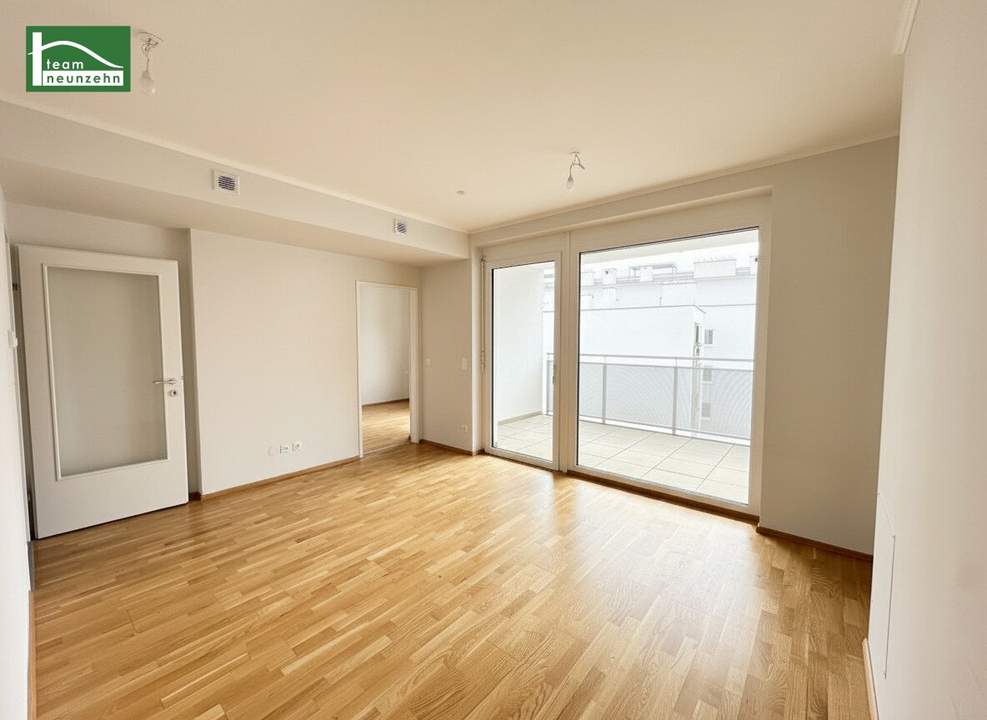 Modernes Wohnen im Mautner Markhof nahe der S-Bahn S7 Kaiserebersdorf! Große Loggia, Südausrichtung und GEMEINSCHAFTLICHE DACHTERRASSE!