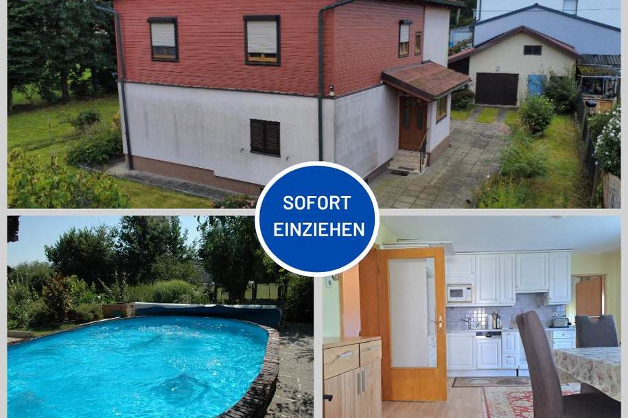 Solides Wohnhaus mit Nebengebäude und Pool in Kallham, Haus-kauf, 279.000,€, 4720 Grieskirchen