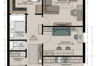3-Zimmer-Wohnung mit verglaster Loggia, Lift, Parkplatz & Keller