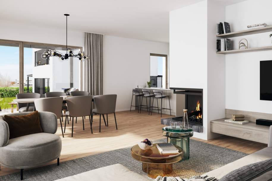 Preisvorteil sichern! Raum für die ganze Familie – modernes Einfamilienhaus mit Garten am See, Haus-kauf, 899.000,€, 7111 Neusiedl am See