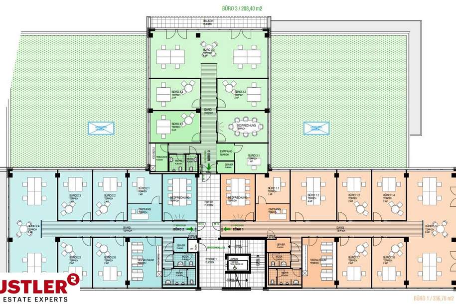 Moderne Büroflächen in Raaba-Grambach – flexibel ab 210 m², Gewerbeobjekt-miete, 14,00,€, 8074 Graz-Umgebung