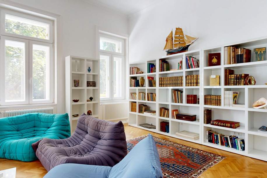 Wunderschöne großzügige 5-Zi-Altbauwohnung mit Grünblick im 3.Bezirk zu kaufen, Wohnung-kauf, 1.290.000,€, 1030 Wien 3., Landstraße