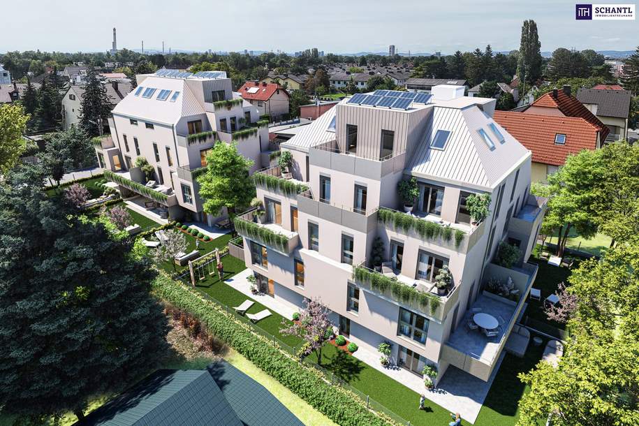 Frühlingsaktion! Klein / Kompakt / Nachhaltig! TOP-Neubauprojekt im Grünen + Wärmepumpe und Solaranlage + Ideale Raumaufteilung und Terrasse + Garage + Beste Vermietbarkeit! Jetzt zugreifen!, Wohnung-kauf, 307.243,€, 1220 Wien 22., Donaustadt