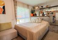 Modernes Holz-Bungalow mit Pool, Sauna & Südgarten | Wohnen wie im Urlaub in 1210 Wien