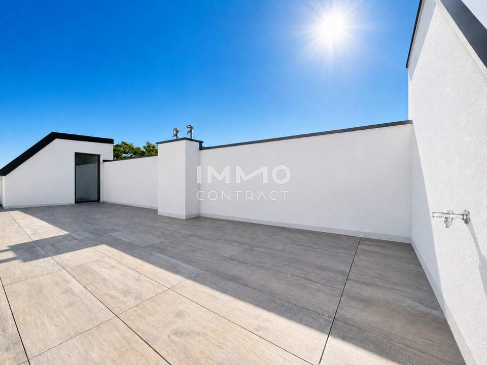 Neubau-Townhouse auf 3 Ebenen – Garten, Balkon & 28 m² Dachterrasse mit Weitblick