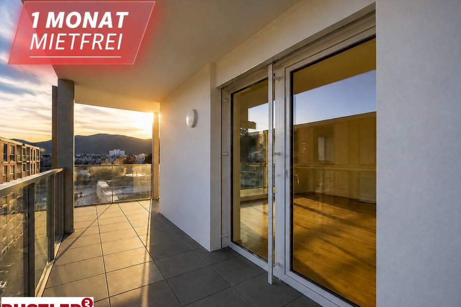 Abendsonne I Neubauwohnung I XL-Balkon, Wohnung-miete, 827,40,€, 8020 Graz(Stadt)