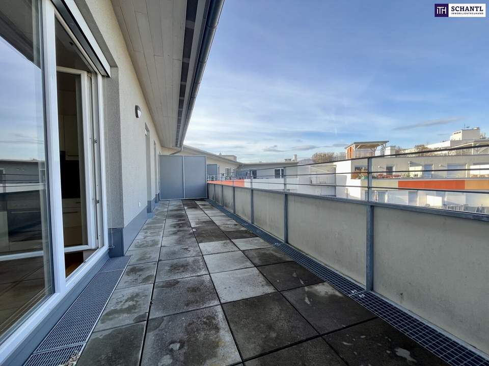 SONNEN-TRAUM dank Dachterrasse, Direktblick auf den Schöckl - Innenhoflage, hell und modern geschnittene Mietwohnung! Ab sofort!