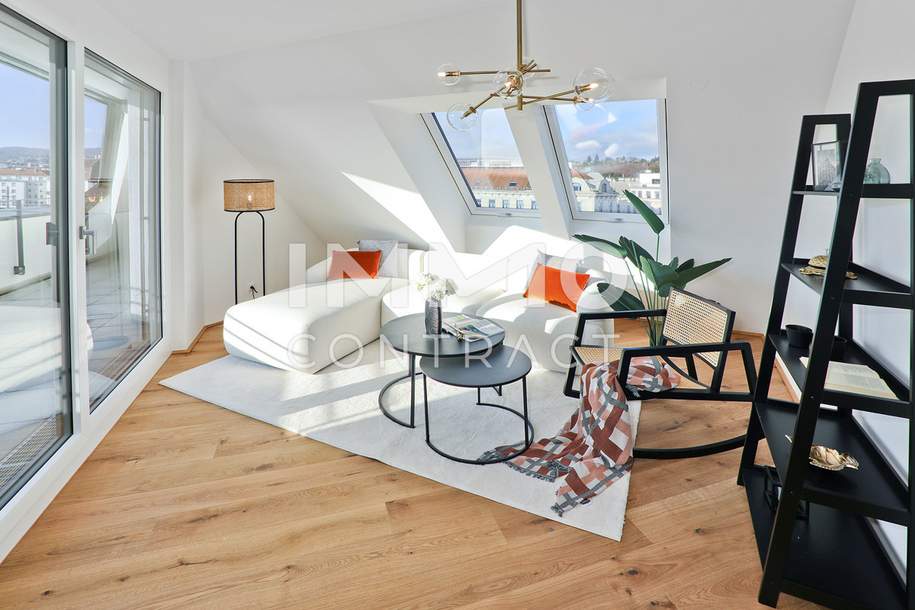 Wunderschöne DG-Wohnung mit privater Dachterrasse und Blick über Wien! Provisionsfrei!, Wohnung-kauf, 949.000,€, 1170 Wien 17., Hernals