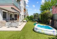 PROVISIONSFREI FÜR DEN KÄUFER! "Badeteich Hirschstetten - Wohnoase mit Garten & Garage – 3-Zimmer-Traum"