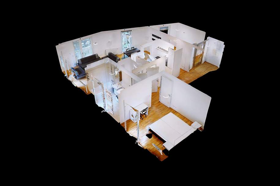 Frisch sanierte 3-Zimmer-Wohnung mit Loggia auf 105 m2 Wohnnutzfläche nahe der UNO-CITY!, Wohnung-kauf, 719.000,€, 1220 Wien 22., Donaustadt